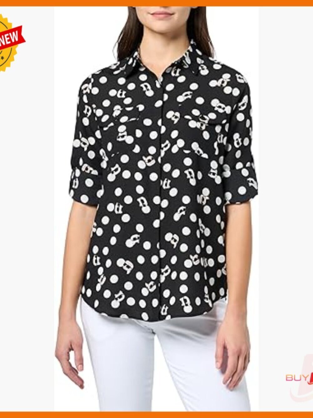 Relaxed Fit Long Sleeve Blouse, Whimsical Print, Versatile Work to Dinner Top